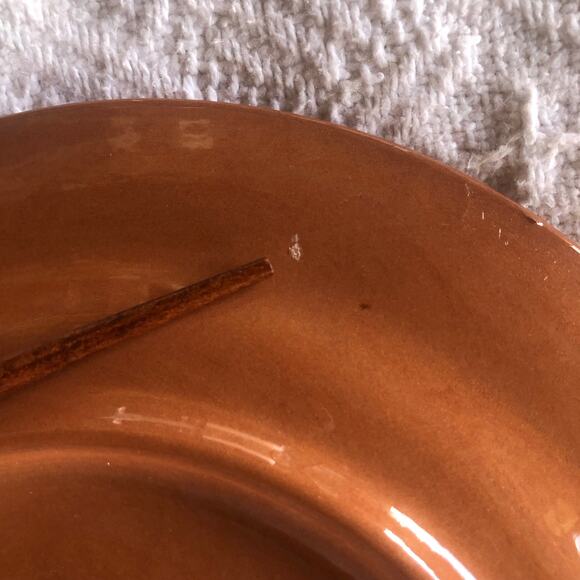 Vintage 60s 70s  Stangl “Ginger Cat” 9" Plate with Stand Kiddieware Collectible - Picture 9 of 9